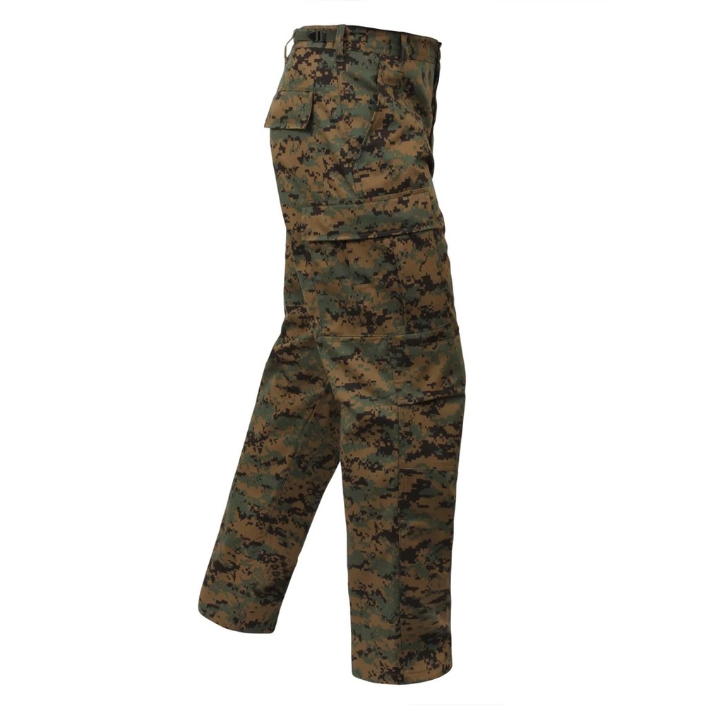 Camo Pants - Woodland Digital Marpat Camo Twill Tactical BDU Pants